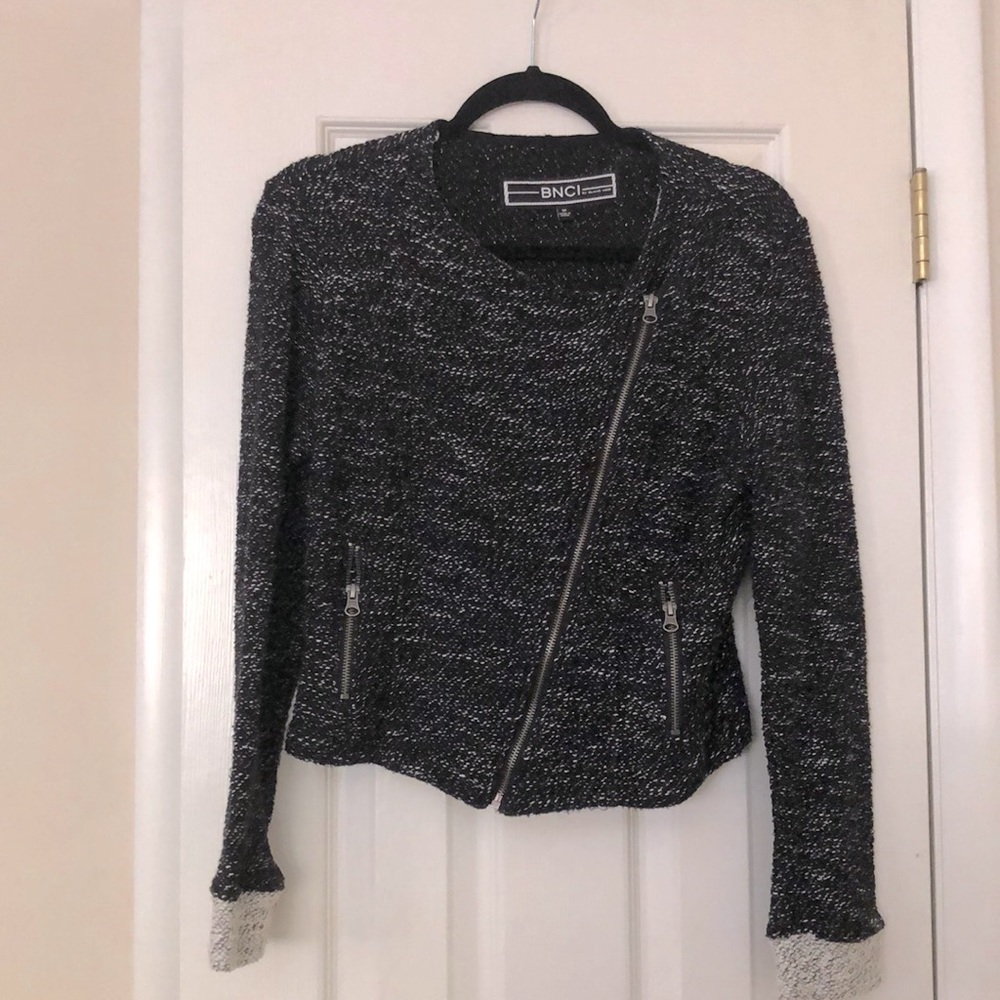 Tweed Zip Up Jacket